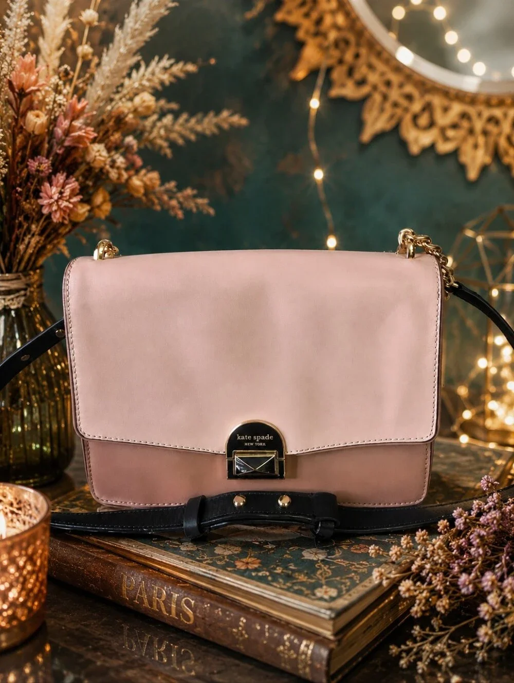 Kate Spade Arbour Hill Angelea Blush Pink Leather Shoulder Bag